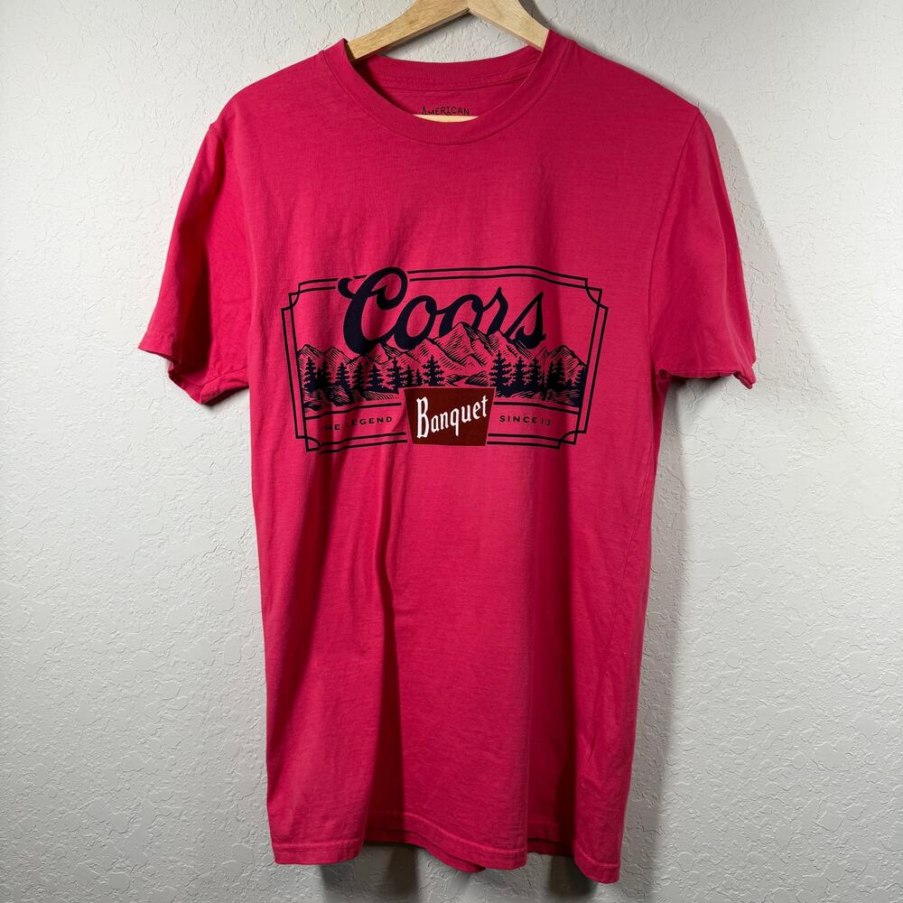 Men's American Needle Coors Banquet Red T-Shirt Size S NEW‎